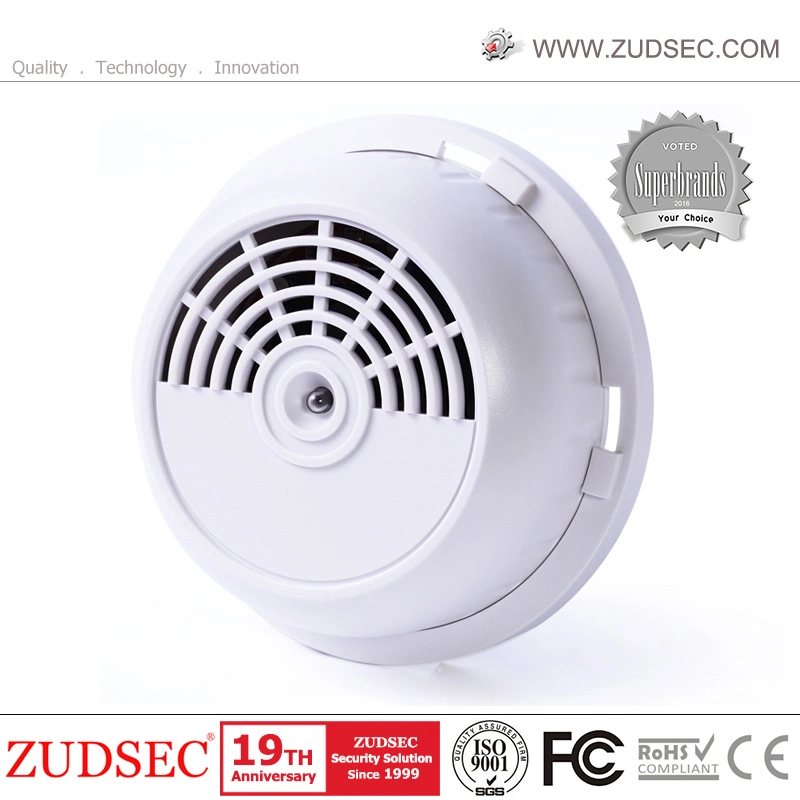 ceiling Mounted 4 Wired Network Smoke Detector Meet Ce En54-7